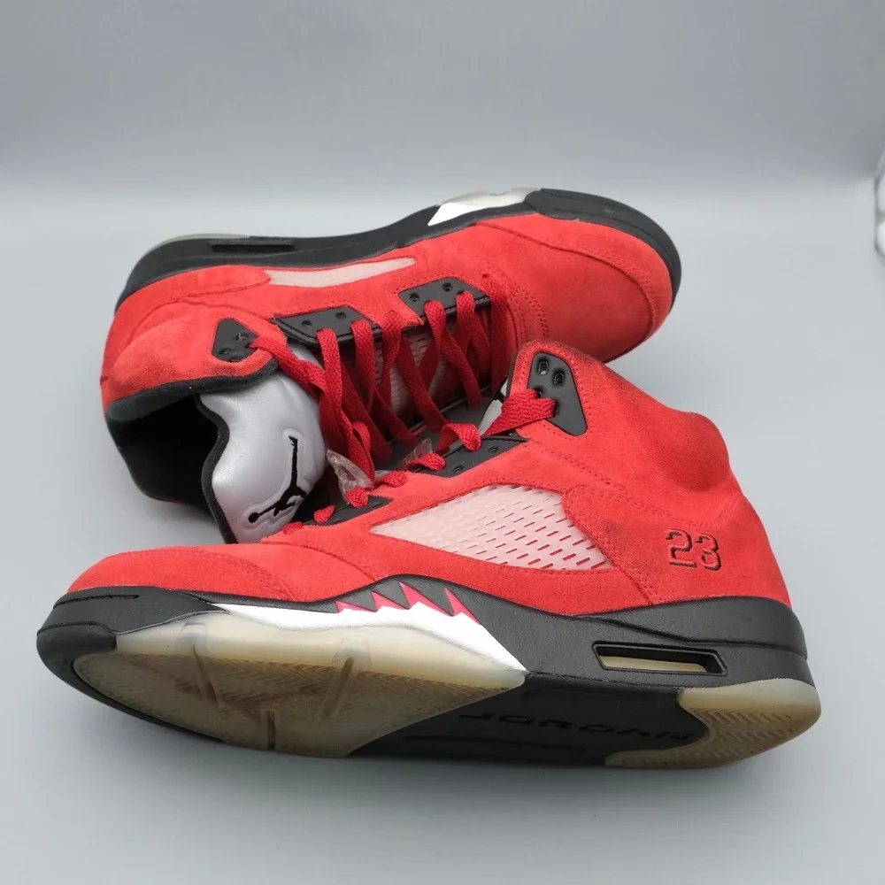 Nike Air Jordan 5 Retro Raging Bull 9.5 Red Suede DD0587-600 2021
